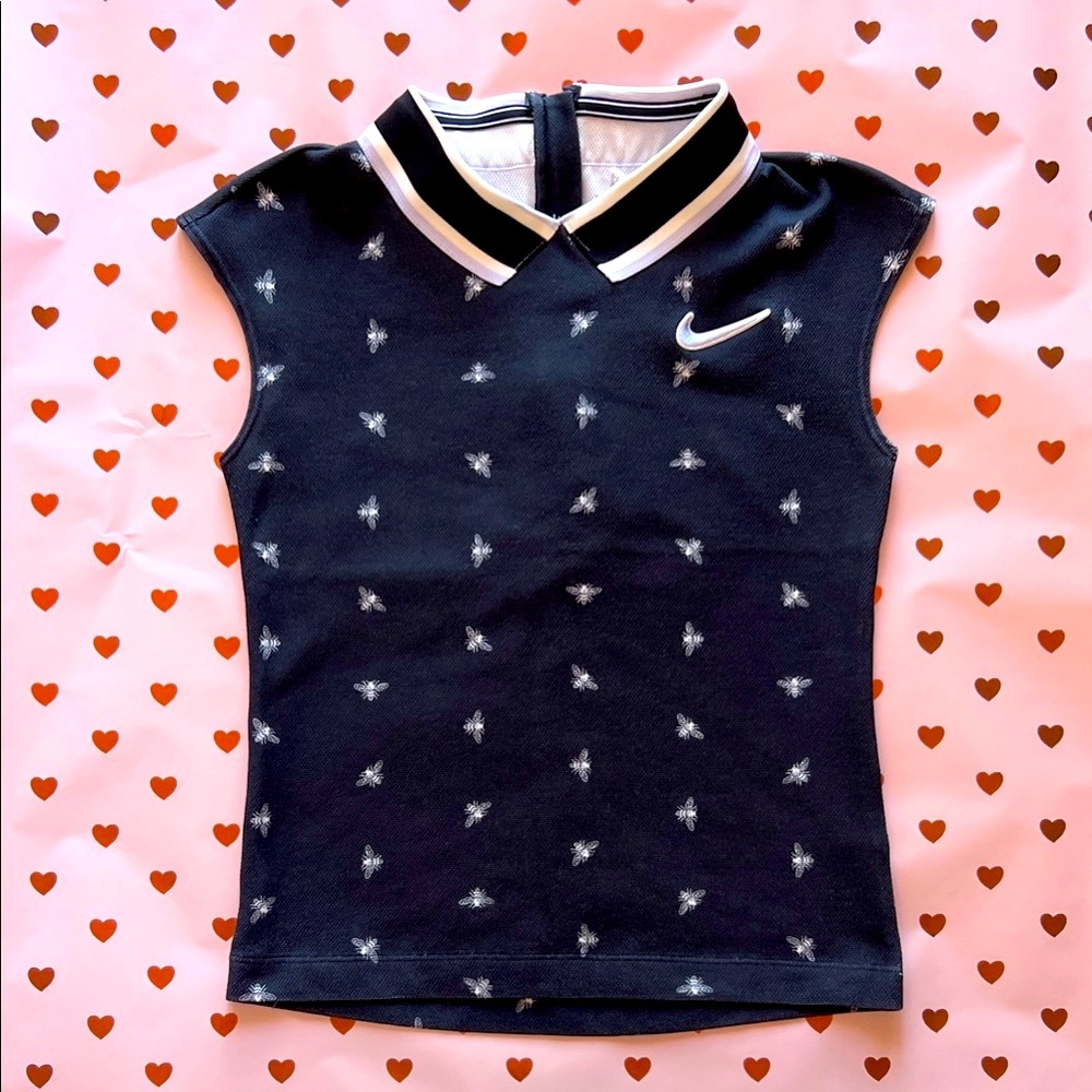Nike Black Tank Top with White Accents